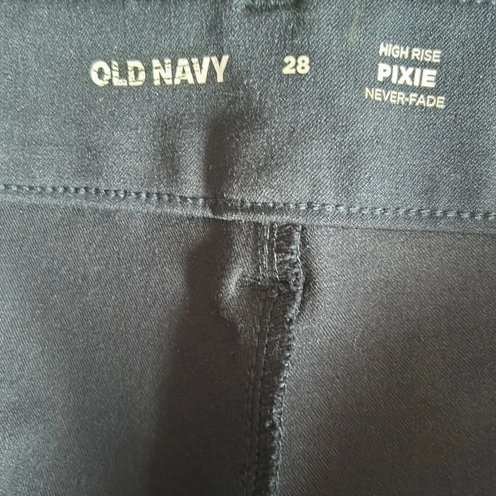 NWOT Old Navy high rise in the navy pixie pant size 28 - Picture 4 of 5